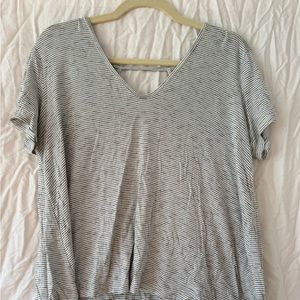 Lush black & white striped T-shirt